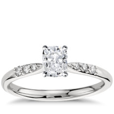 Petite Diamond Engagement Ring in Platinum (0.07 ct. tw.)